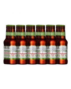 Buy Budweiser Zero Apple Green Non-Alcoholic Beer Bottles (24x330mL) online