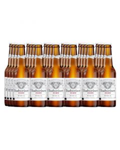 Buy Budweiser Zero Non-Alcoholic Beer Bottles (24x330mL) online