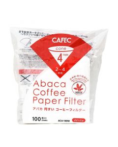 Buy Cafec Abaca Cone-Shaped Paper Filter Cup4 (100pcs) online