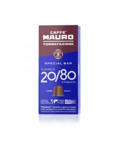 Buy Caffe Mauro 20% Arabica 80% Robusta Nespresso Capsules 10pcs online
