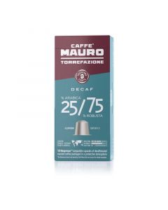 Buy Caffe Mauro Decaf 25% Arabica 75% Robusta Nespresso Capsules 10pcs online