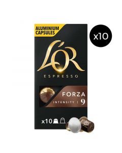 Buy L'Or Espresso Forza Capsules (10 Packs of 10) online