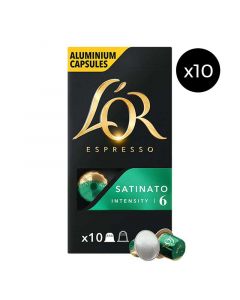 Buy L'Or Espresso Satinato Capsules (10 Packs of 10) online