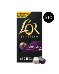 Buy L'Or Espresso Supremo Capsules (10 Packs of 10) online