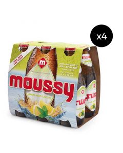 Buy Moussy Lemon Mint Non-Alcoholic Malt Drink (4 x 6x330mL) online