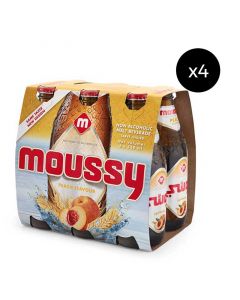 Buy Moussy Peach Non-Alcoholic Malt Drink (4 x 6x330mL) online