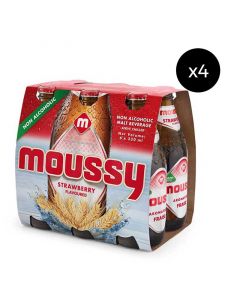 Buy Moussy Strawberry Non-Alcoholic Malt Drink (4 x 6x330mL) online