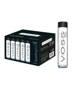Buy Voss Sparkling Water Glass Bottles (24x375ml)  online